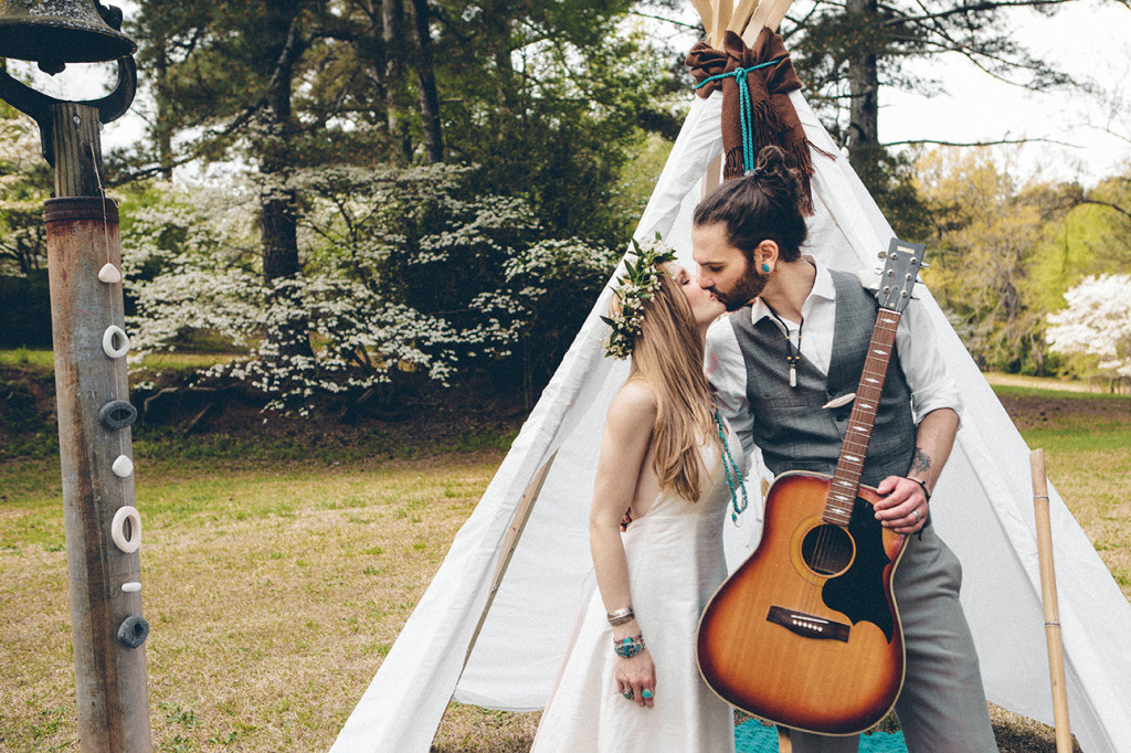 southwestern woodland wedding photo shoot